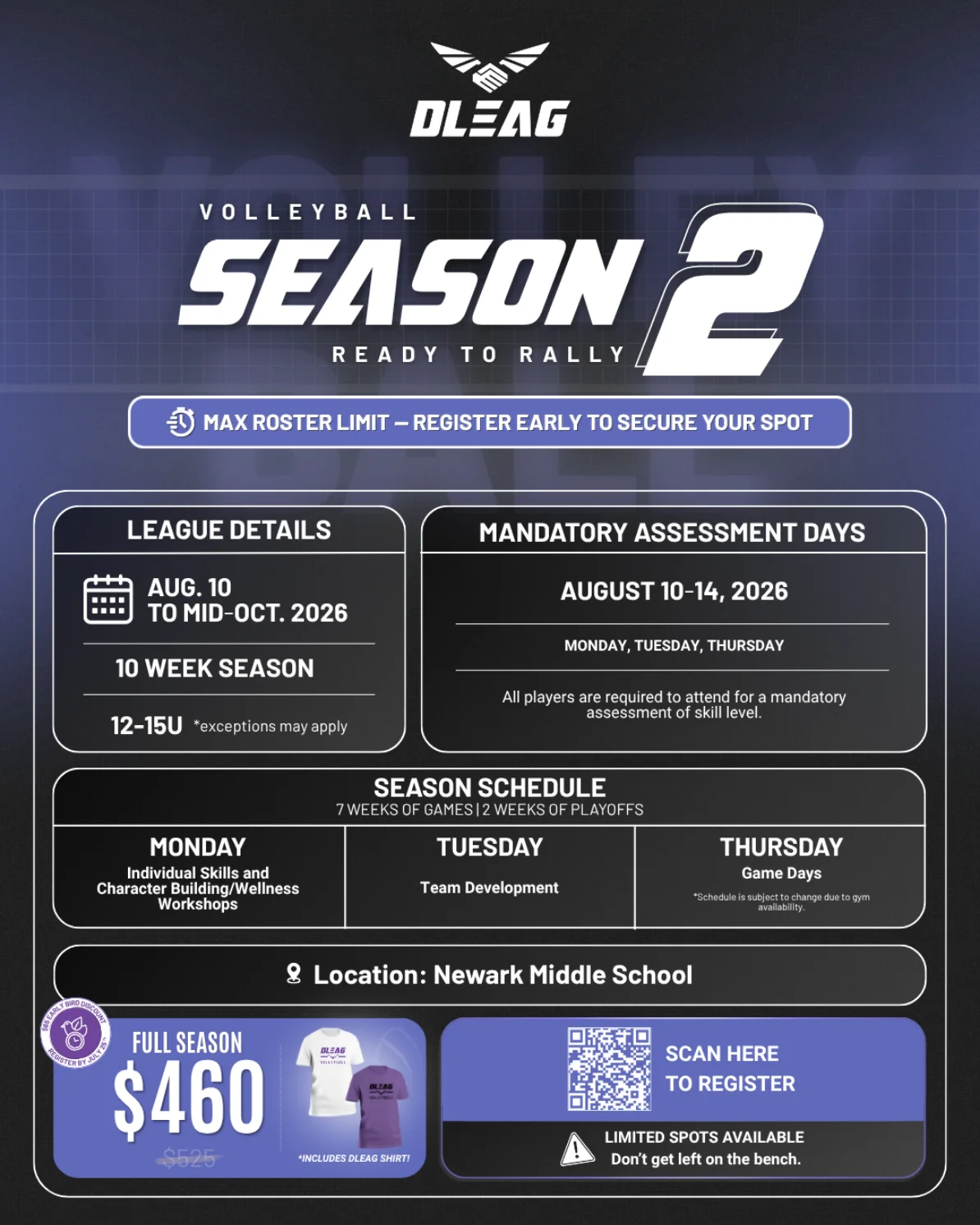DLEAG S2 Volleyball Flyer